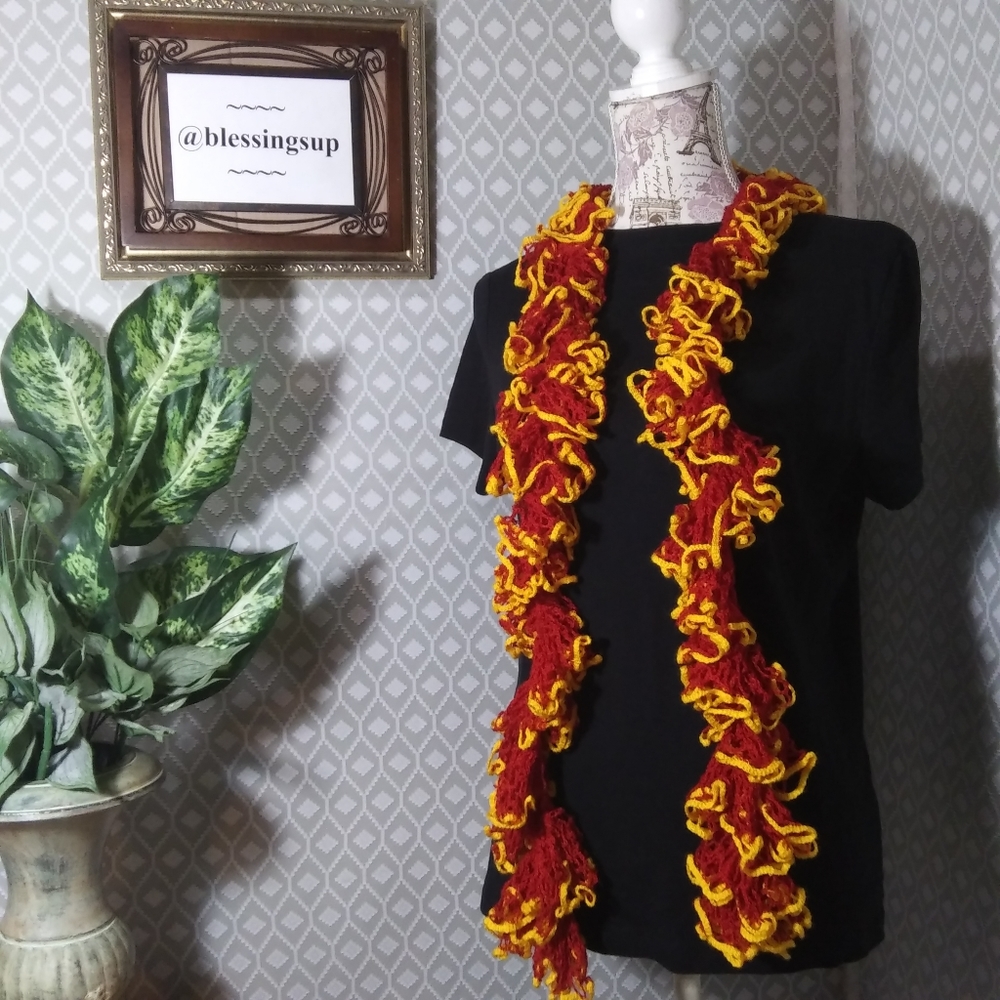 Scarf Red/Gold